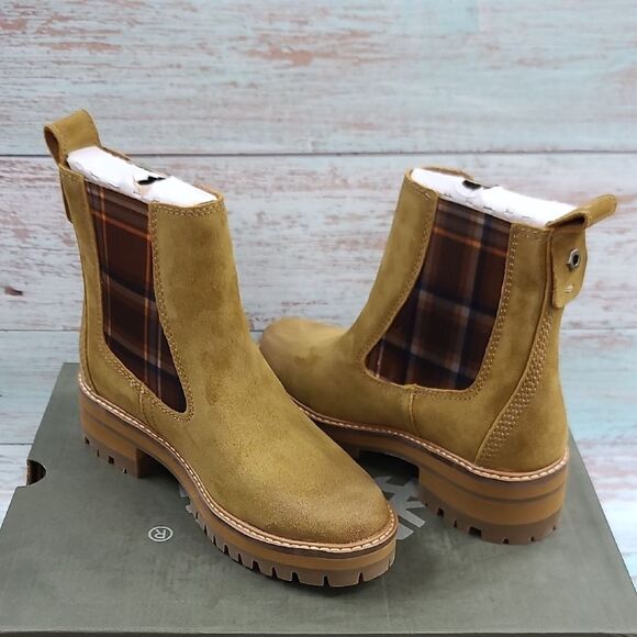 Timberland Courmayeur Valley Chelsea Medium Brown Suede NWOT - Picture 4 of 9